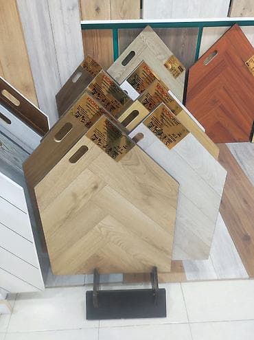 taxta tavanlar: Kronoplus laminat döşəmə panelləri – müxtəlif rəng və teksturalar - — 1