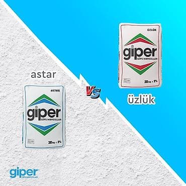 Döşəmə: Giper Şpatlyovkaları - Qara suvaq əvəzi, Astar, Üz ÖLKƏ DAXİLİ — 5