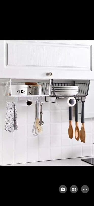 Qab-qacaq və mətbəx ləvazimatları: Metbex orqanayzeri
Asılqanlı — 1