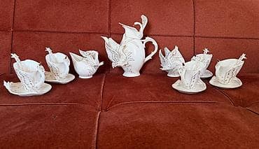 caşka nelbeki: Çay dəsti, rəng - Ağ, Farfor, 6 nəfərlik — 4