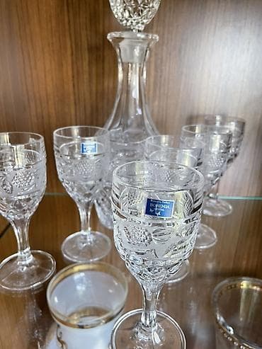 Çexiya brendi Bohemia kristal içki dəsti - Marka: Bohemia (etiketli) — 1