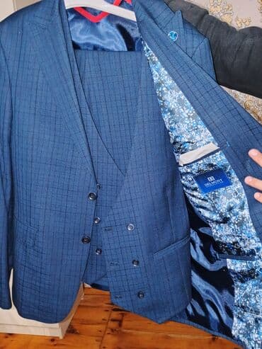 yuxuda sırğa hədiyyə almaq: Kostyum, Demisezon, XL, rəng - Göy — 1