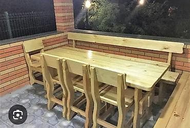 lada salon: Taxta Skameyka. Sifarişlə hazırlanması. Dekorativ Taxta skamya — 10