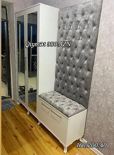 seyf dolab: Yeni, 2 qapılı, Güzgülü, Ağ, Açılan, Düz dolab — 1