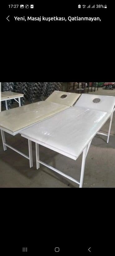 куханная мебель: Новый, Косметологическая кушетка, Нескладной, цвет - Белый — 6