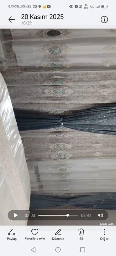 muncuq pərdə: İşlənmiş, Vilyur Pərdə, rəng - Ağ, Ödənişli çatdırılma — 13