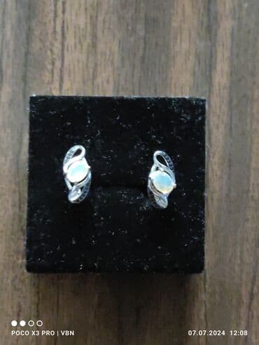 1 qram gümüşün qiyməti 2022: Sırğa, Gümüş, 4 g, Ünvandan götürmə — 2