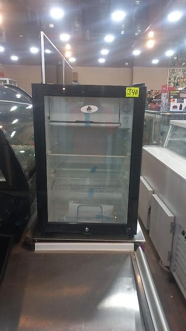 Moyka avadanlığı: Vitrin tipli mini soyuducu/kondisionerli şkaf - Şüşə qapılı, qara — 1