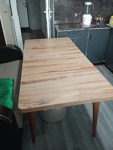 Açılan mətbəx/otaq masası - Material: Ağac teksturalı MDF/laminat