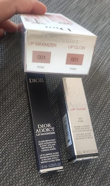 комплект: Dior Addict dodaq baxımı dəsti – Lip Maximizer + Lip Glow (Travel — 5