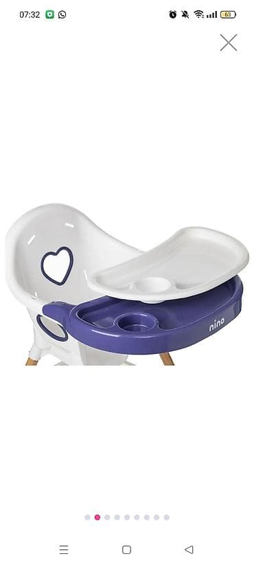 Nino 2-i 1-də uşaq yemək stulu - Hündürlüyü tənzimlənir: 59–85 sm - — 8