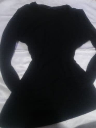 qadınlar üçün qara leqqinslər: Qara uzunqol qadın bluzası - Rəng: qara - Model: uzunqol, bədənə — 3