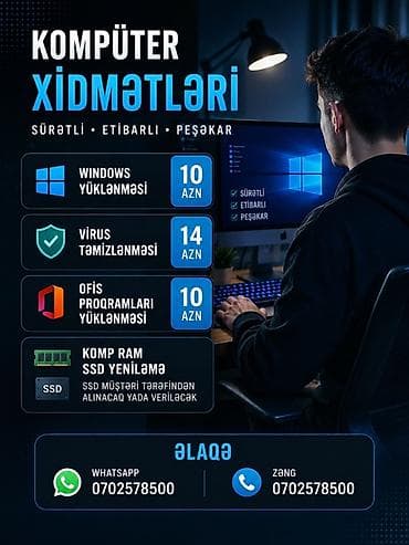 gəncədə komputer kursları: Kompüter xidmətləri – sürətli, etibarlı, peşəkar Təklif olunan — 1