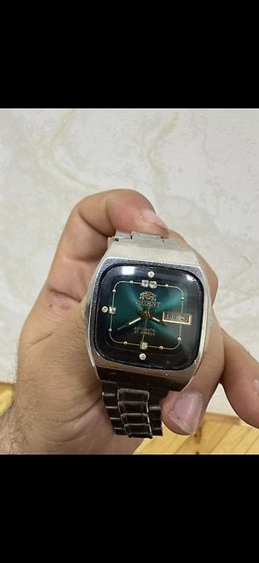 orient saat 1980: Qol saatı, Orient, rəng - Yaşıl — 2