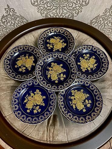 kofe servisi: Məhsul: Porcelan oval servis boşqabları dəsti - Sayı: 6 ədəd - — 2