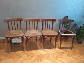 старые стулья: Для гостиной, Б/у, Нескладной, Стул — 6