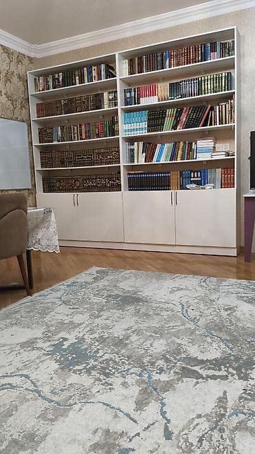 kitab şkafi: Ağ rəngli divar kitab rəfi – modul tipli, geniş həcmli - Ümumi — 2