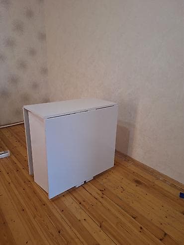 acılıb bağlanan masa: Açılan-bağlanan transformasiya olunan masa - Rəng: ağ - Material — 2