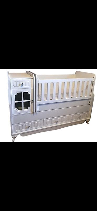 Для девочки и мальчика, Четырехугольная, Колыбель, Без механизма качания