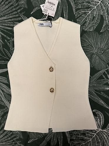 Jilet, Zara, S, rəng - Ağ