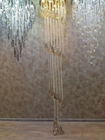 Настольные светильники: Люстра, Хрусталь — 1