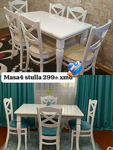 Mətbəx üçün, Yeni, 4 stul