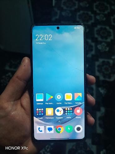 telefon alram: Poco X3, 128 GB, rəng - Mavi, Sensor, Barmaq izi — 4