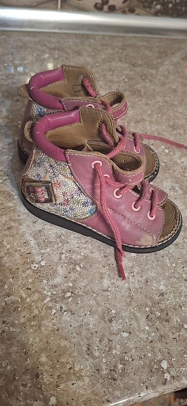 ev ayaqqabisi: Uşaq ayaqqabısı – dəri, ortopedik üslubda Qiz usagi ucun ters — 1