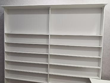 Холодильное оборудование: Ağ rəngli modul divar rəfləri - Material: laminat/MDFlam ağ örtüklü — 1