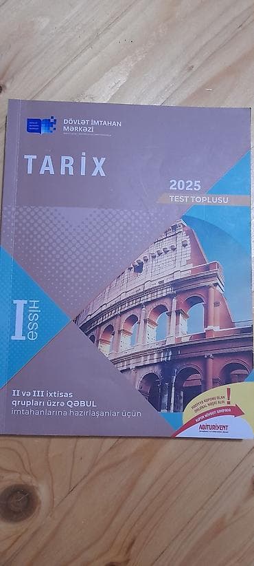 Тесты: Məhsul: “Tarix – 2025 Test Toplusu”, I hissə Nəşr: Dövlət İmtahan — 1