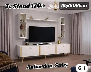 yun satisi: Düz TV altlığı, Polkalı, Laminat — 1
