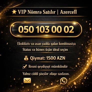 Ремонт другой техники: Premium nömrələr satışı - 050 104 50 50 — 2000 AZN - 050 104 05 05 — — 8