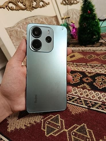 Redmi Note 14, 256 GB, rəng - Göy, Sensor, Barmaq izi, İki sim kartlı