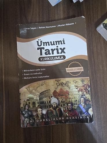 Ümumi Tarix – Kurikulumla (2024/25-ci il nəşri) Müəlliflər: Anar — 1
