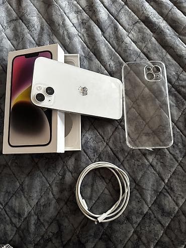 2 ci el komputer: IPhone 14 Plus, 256 GB, White Titanium, Face ID, Sənədlərlə, Zəmanət — 7