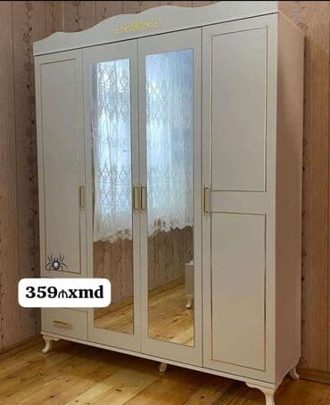 4 qapılı şkaf: Yeni, Düz dolab, Qarderob, paltar dolabı — 1