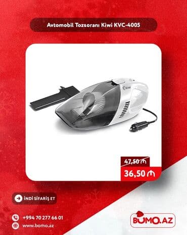 Digər avtoelektronika: 🎄✨ Yeni il ENDİRİMİ! ✨🎄 🔥 Avtomobil Tozsoranı Kiwi KVC-4005 ✅ Brend — 1