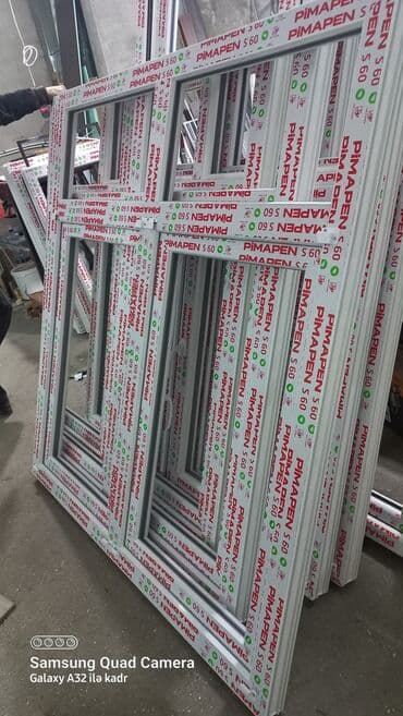 plastik qapi pencere setkasi: RƏNGLİ Plastik Pəncərə və Qapılar 60x120 bir ədədi 99 man — 7