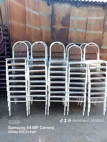 stol stul işlenmiş: Yeni, Sadə stul, Metal, Azərbaycan — 29