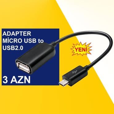 hdd box: USB Adapterlər ⭐USB2.0 to Micro SD – 3 AZN ⭐USB3.0 to Ethernet RJ45 — 3