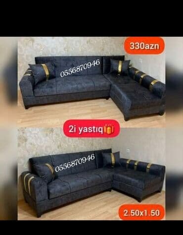 metbex ucun divan: Künc divan, Qonaq otağı üçün, Parça, Bazalı, Açılan, Kitab — 5