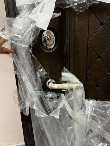 Lak-boya məhsulları: Dəmir giriş qapısı - Material: polad/dəmir konstruksiya, taxta — 2