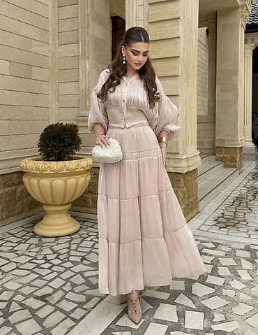 ucuz donlar: Qadın geyimləri – zərif maxi don kolleksiyası - Üç fərqli model: 1) — 2