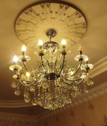 gece lampası: Çılçıraq, 10 və daha çox lampa — 1