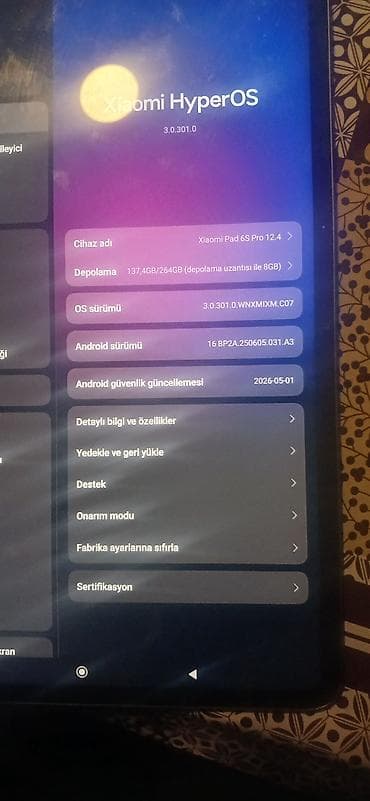 Xiaomi Pad 6S Pro, 12,4", 256 GB — 3