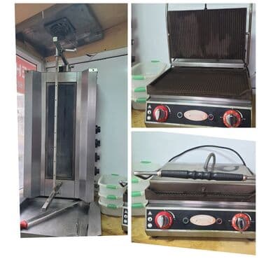 Dönər aparatı 4 gözlü Şiş dönər bıcağı,qablar, aspirator, və lalafo.az -da Dönər aparatı 4 gözlü Şiş dönər bıcağı,qablar, aspirator, və