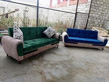 yataq divani: Divan, Yeni, Açılan, Bazalı, Vеlur parça, Pulsuz çatdırılma — 2