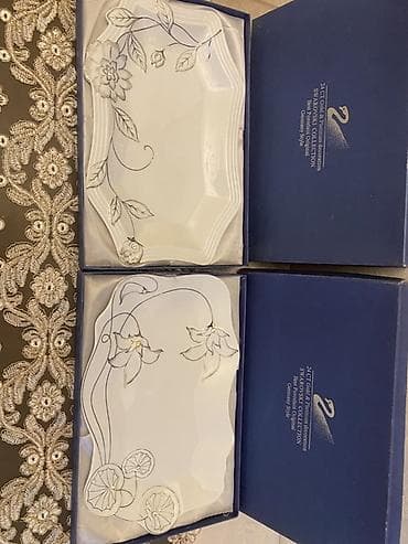 klonka sufreler: Boşqablar, 2 ədədli dəst, rəng - Ağ, Farfor, Almaniya — 4