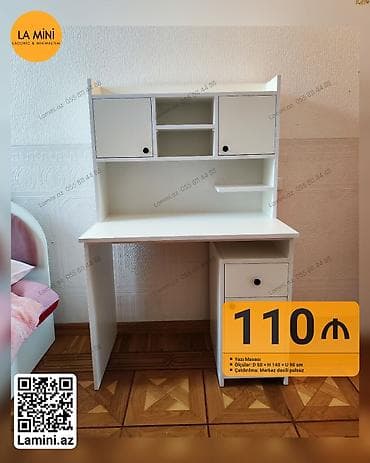 Düz masa, Stulsuz, Polkalı, Siyirməli, Sadə laminat