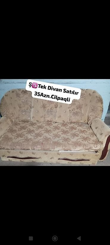 zal ucun mebel: Divan, Açılan, Bazalı, Parça, Çatdırılma yoxdur — 1